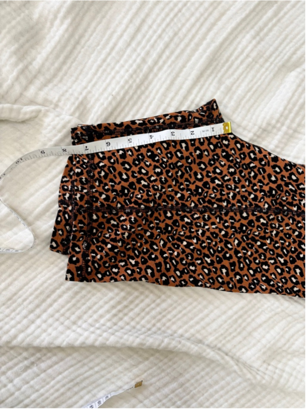 Women's Free People Brown Black Leopard Print Bike Shorts S Rayon - Picture 7 of 10
